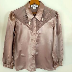 Vintage 80’s Malcolm Starr Western Blouse